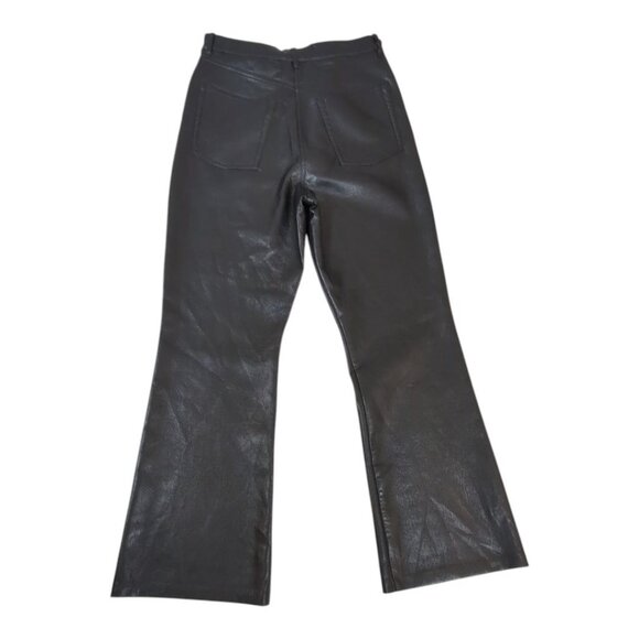 Wilfred The Melina Flare Pant High-Rise Black Vegan Leather Womens Size 10 - Picture 3 of 10